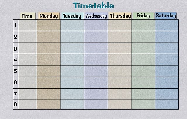 Personal Time Table