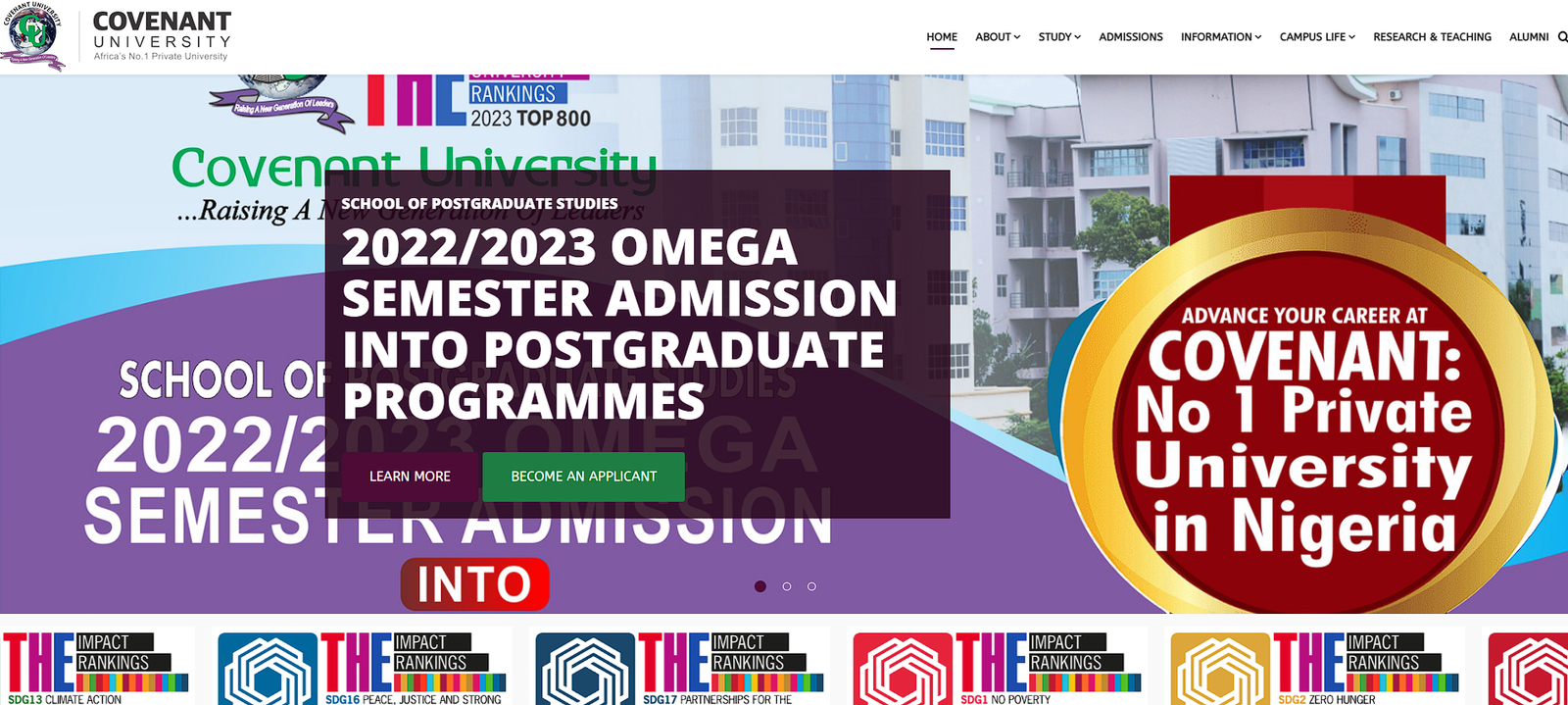 Best private universities in Nigeria - Covenant University