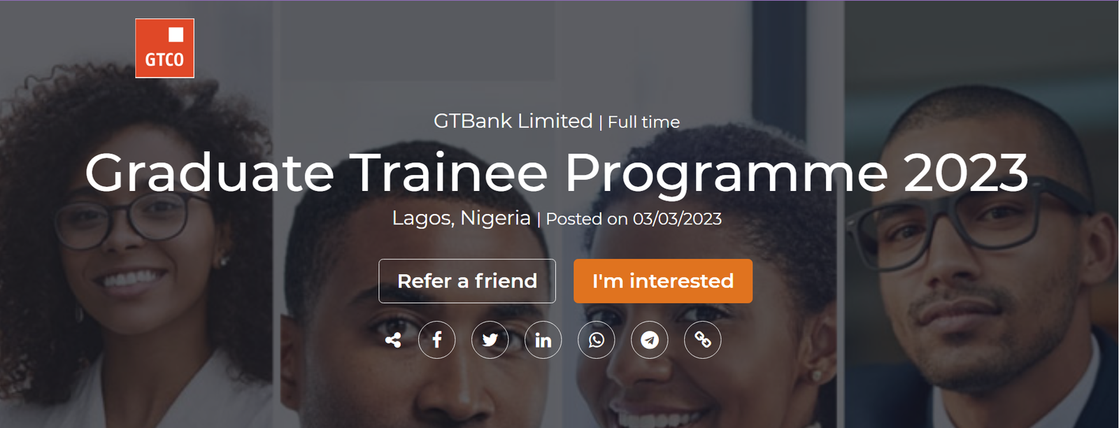 GTBank Graduate Trainee Programme
