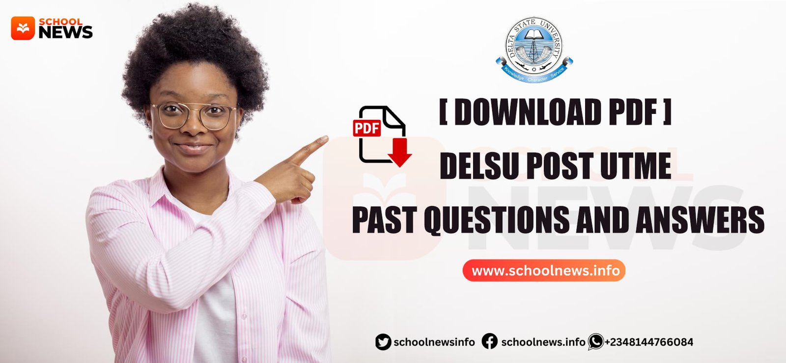 Download PDF Delsu Post UTME Past Questions and Answers