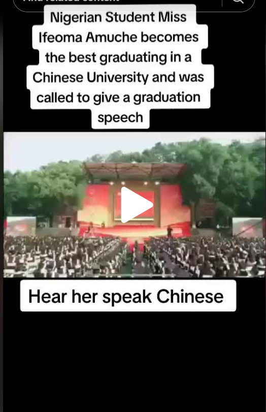 best graduating student in Chinese university