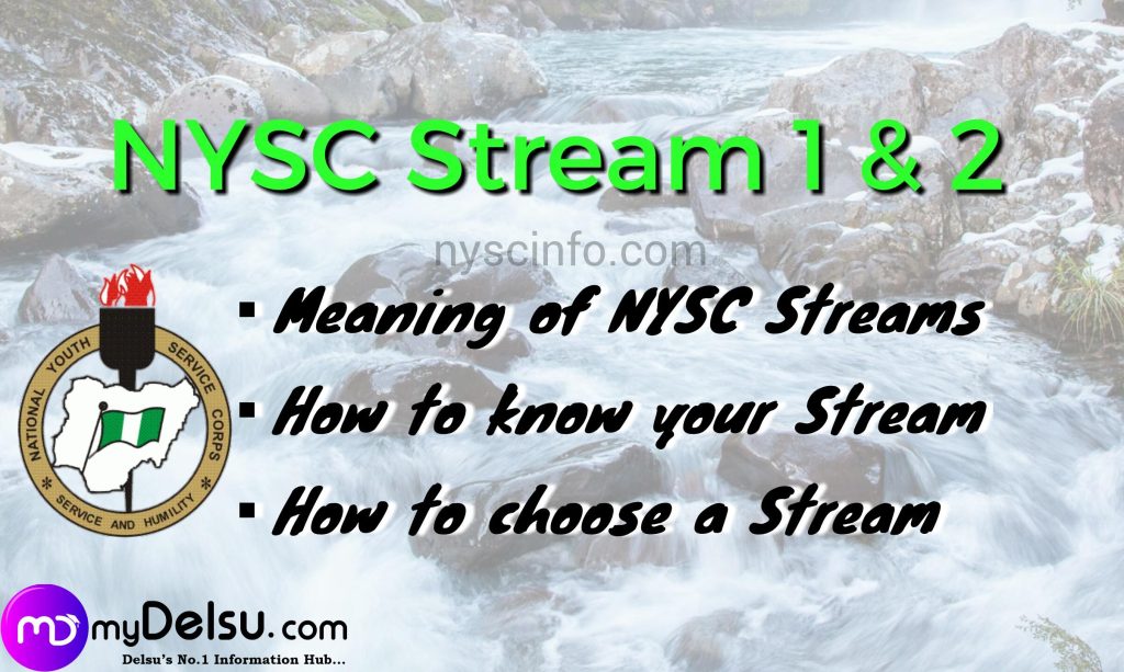 NYSC Stream 1 and Stream 2 Selection Process