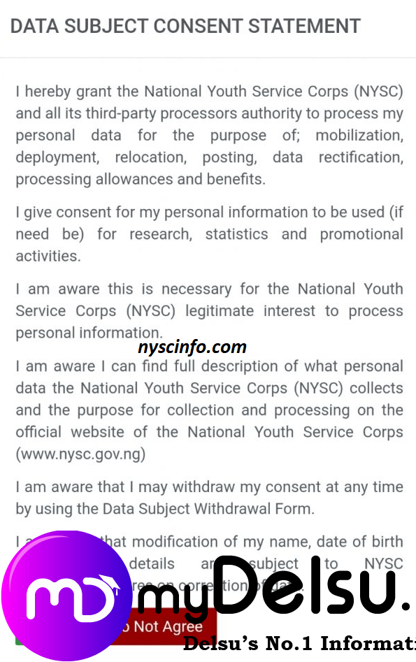 NYSCs Extraction of Corps Members Personal Data for Promotional Activities