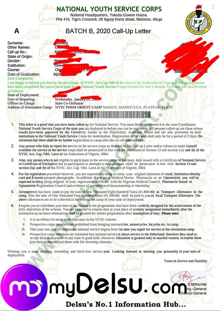 Troubleshooting: Unable to Print NYSC Call-up Letter