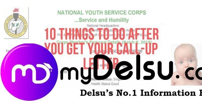 What to do after receiving your NYSC call-up letter