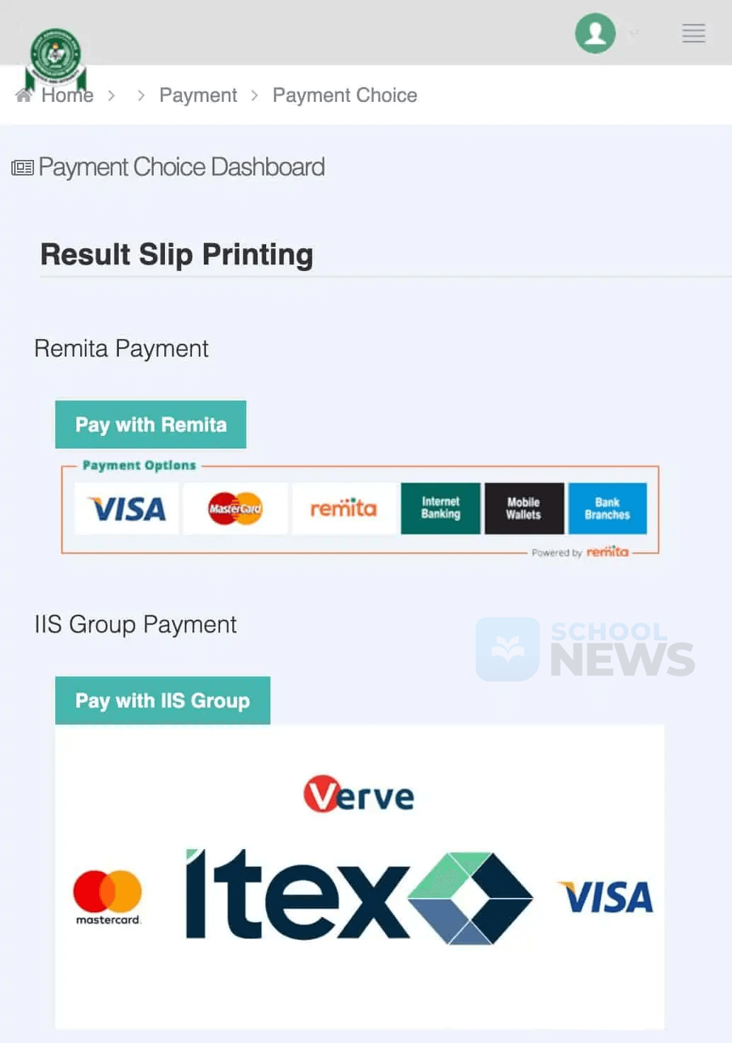 Choose your payment method