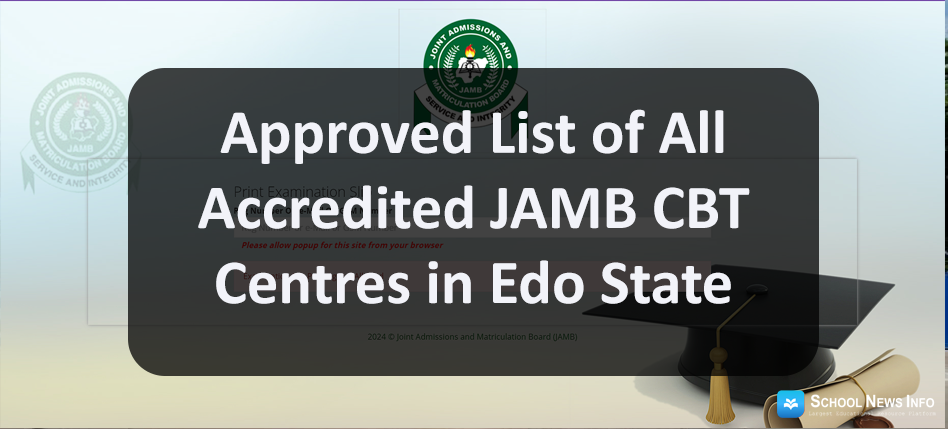 jamb cbt centres in Edo state