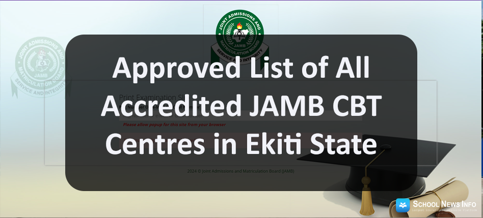 jamb cbt centres in Ekiti state