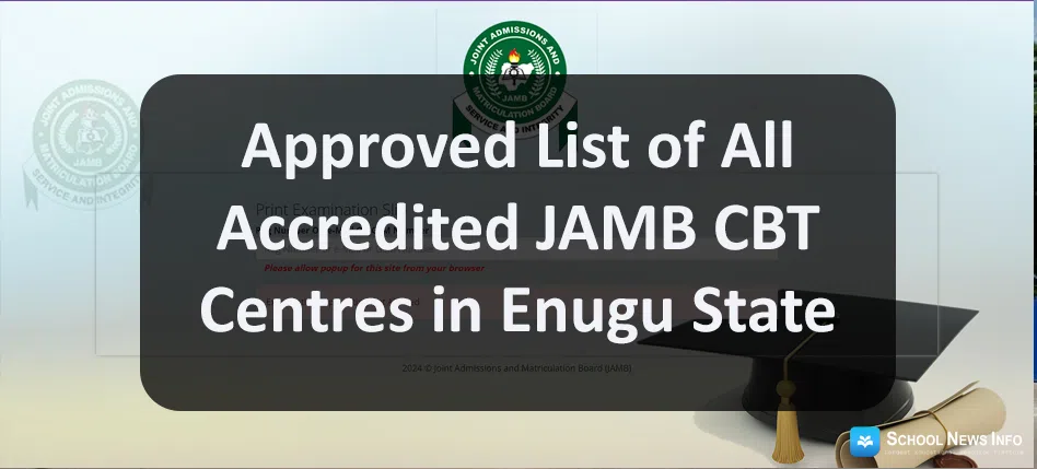 jamb cbt centres in Enugu state