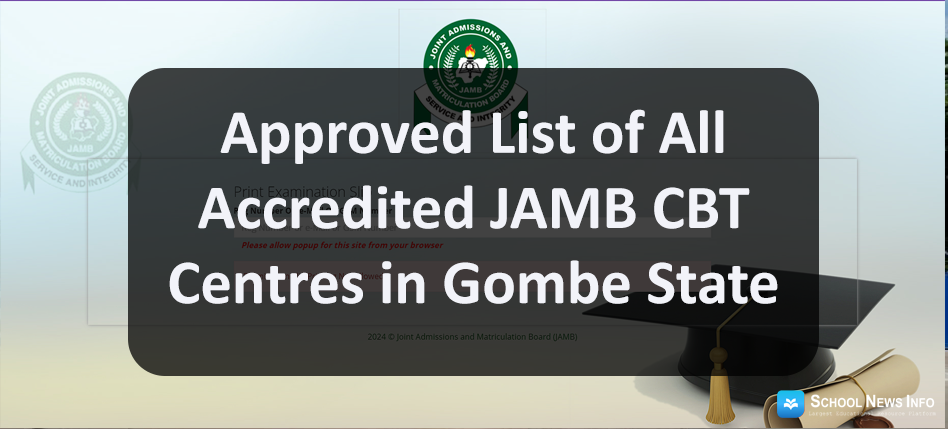 Jamb cbt centres in Gombe state