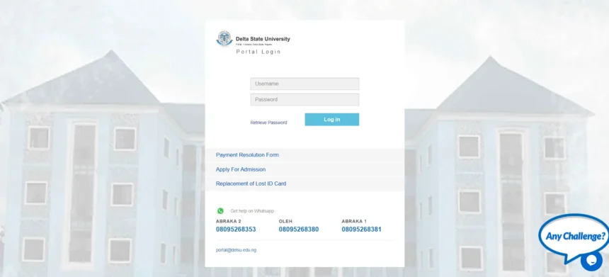 Delsu Student Portal Login