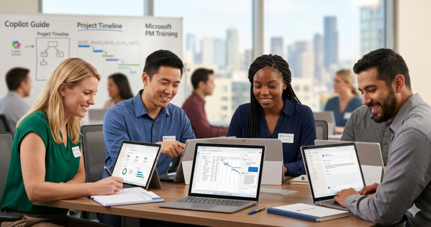 Microsoft Copilot for Project Managers course on Udemy, free with coupon, AI tools for project planning and execution
