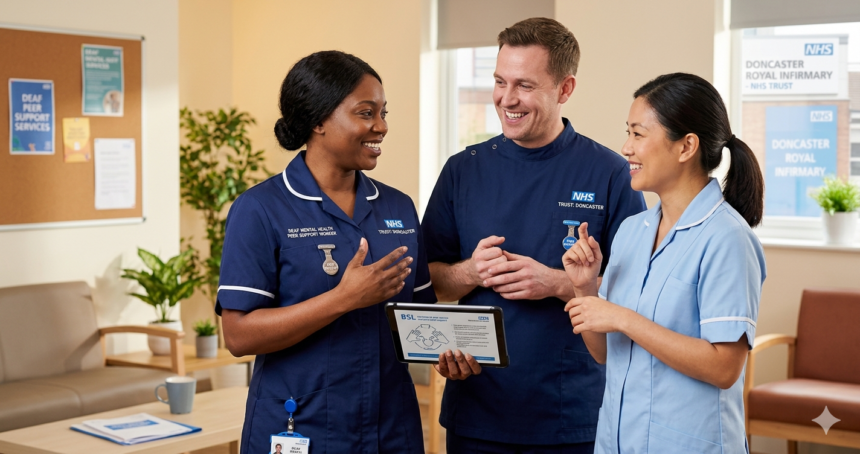 Deaf Mental Health Peer Support Worker job at Rotherham Doncaster and South Humber NHS Foundation Trust, £28,392 to £31,157, visa sponsorship available